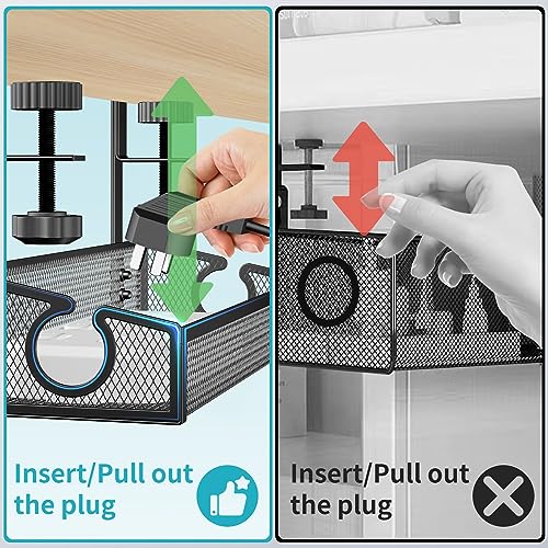 Under Desk Cable Management Tray Black, No Drill Desk | Hand Tools - Image 5