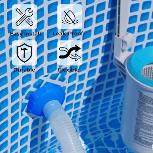 Pool Skimmer Hose Kit 1.5" x 27.6" for Above Ground Pool Skimmer - Image 5