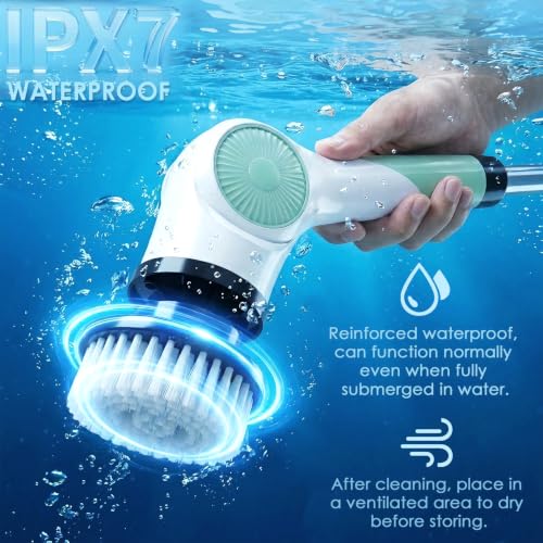 Cordless Electric Spin Scrubber with 10 Replaceable Heads - Image 7