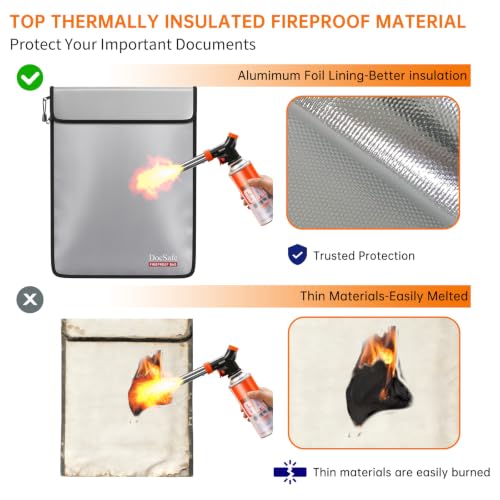 DocSafe Fireproof Document Bag (5200℉) with Fireproof - Image 4