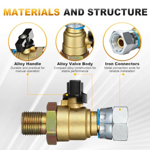 Universal Front Wheel Air Brake Cutoff Valve 18mm Thread Metal - Image 5