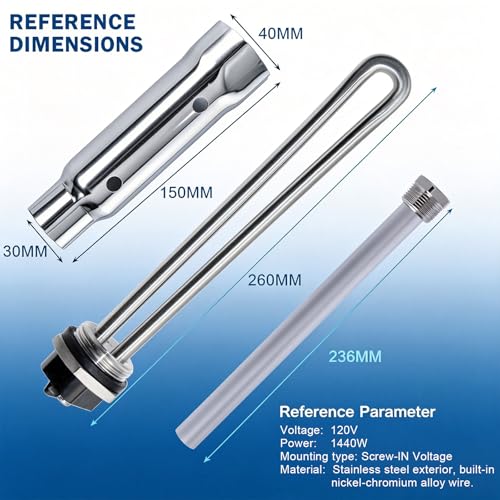 RV Water Heater Element Kit Compatible with Suburban SW Series - Image 3