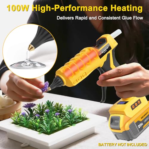 Hot Glue Gun Cordless & Corded 2-in-1 Compatible with Dewalt 20V - Image 6