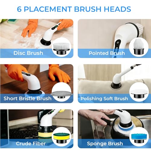 Electric Spin Scrubber for Bathroom, Cordless & | Bathroom Essentials - Image 7