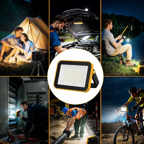 T-SUN Rechargeable Work Light, 2 Pack Portable Flood - Image 7