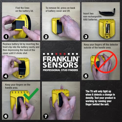 Franklin Sensors ProSensor T6 6-Sensor Stud Finder Wall Scanner - Image 7
