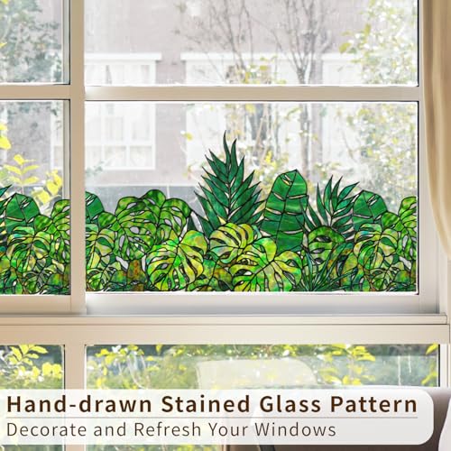 Original Hand Drawn Window Cling Film Stained Glass Border - Image 4