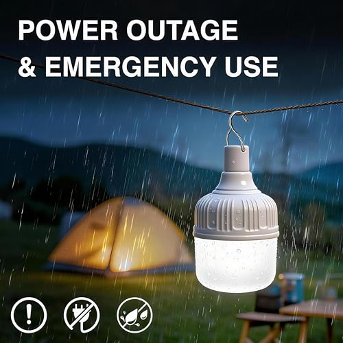 Camping Lantern LETOUR Dimmable 8800mAh LED Light Bulb 5 - Image 4