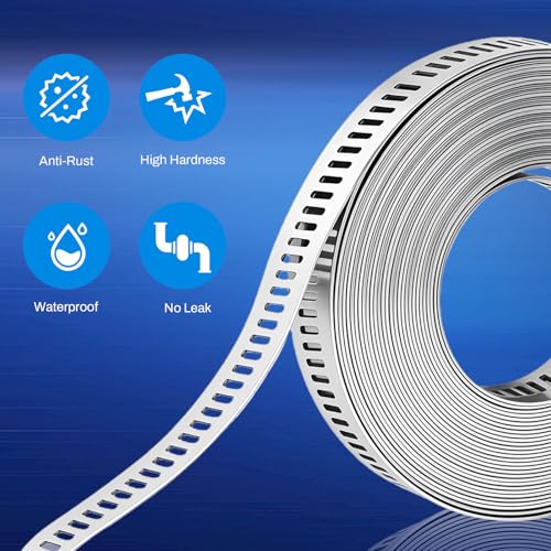 16 FT DIY Hose Clamps Assortment Kit,304 Stainless Steel - Image 6
