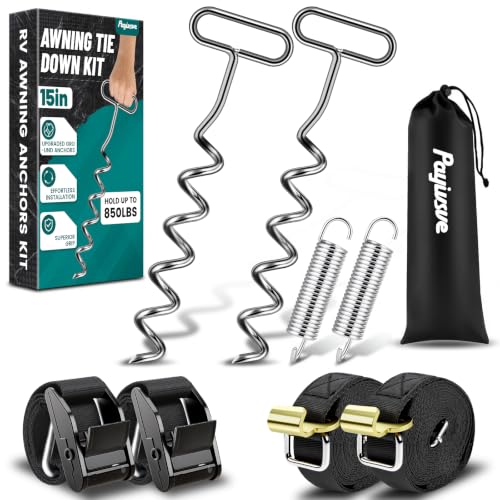 Heavy Duty RV Awning Tie Down Anchor Kit for Camper - Image 2