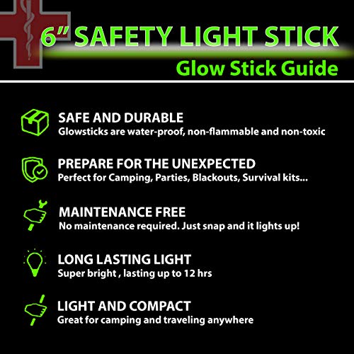 25 Ultra Bright Green Glow Sticks - Individual Packed - Image 4