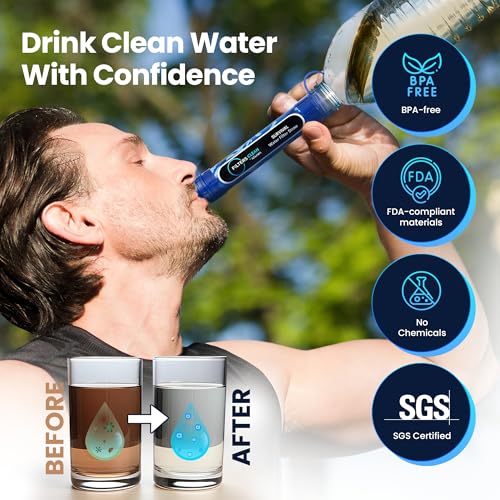 Filters-Clean Survival Water Filter Straw, 0.1 Micron Water - Image 7