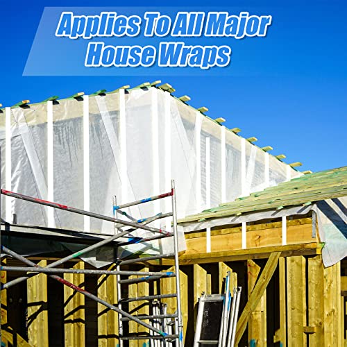 Jutom Vapor Barrier Tape 3. 78 Inch x 180' Roll, White | Home Repair - Image 7