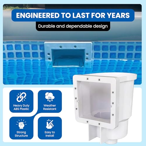 Above Ground Pool Skimmer - Made in USA, Square Mouth | Home Repair - Image 6