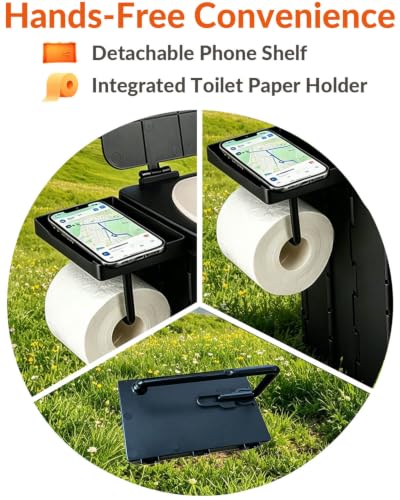 Portable Toilet 13 Inch 440 LBS for Adults & Teens | Travel Essentials - Image 5