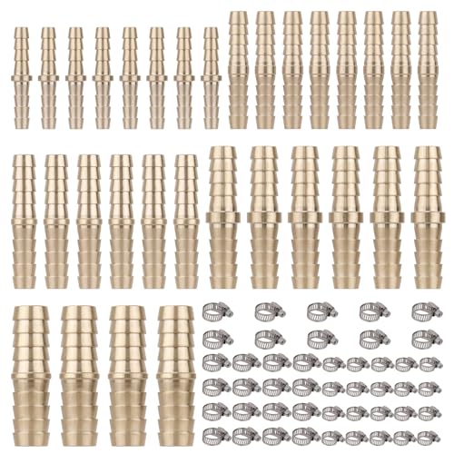 KOOTANS 32PCS Brass Hose Barb Fittings Barb Splicer Mender Hose - Image 3