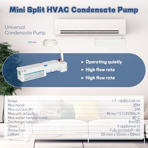 Mini Split Condensate Pump, Highly Efficient and Silent Operation - Image 3