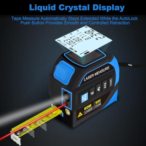 Menider 4-in-1 Laser Measure Tool - Digital LCD & - Image 6