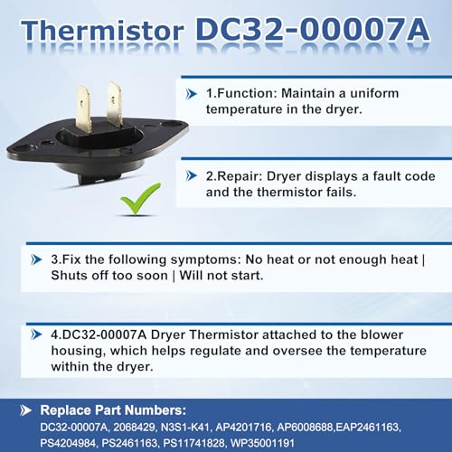 DC47-00016A Dryer Thermal Fuse Kit for Samsung DC47-00016A - Image 5