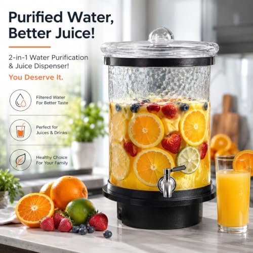 3 Gallon All Glass Gravity-Fed Water Purifier, Countertop Water - Image 6