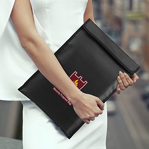 Moko Fireproof Money and Document Bag, 15 x 11 Inch - Image 3