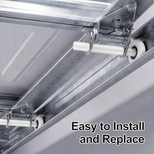 12 Pack 2" Nylon Garage Door Rollers, 4" Stem Garage Door Wheels - Image 7