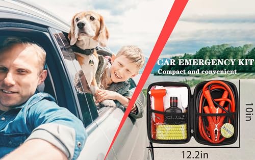 Roadside Emergency Car Kit,with Jumper Cables Roadside Kit - Image 8