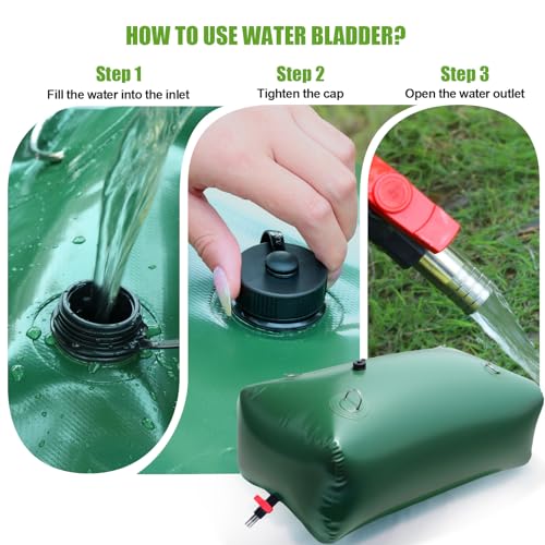 113L/29.8Gallon Water Storage Bladder, Foldable Portable - Image 6