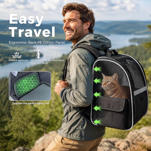 Lekereise Dog Carrier Backpack for Small Medium Dogs Cats - Image 7
