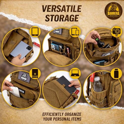 BARRERA Tactical Backpack 25L, Military MOLLE Backpack - Image 7