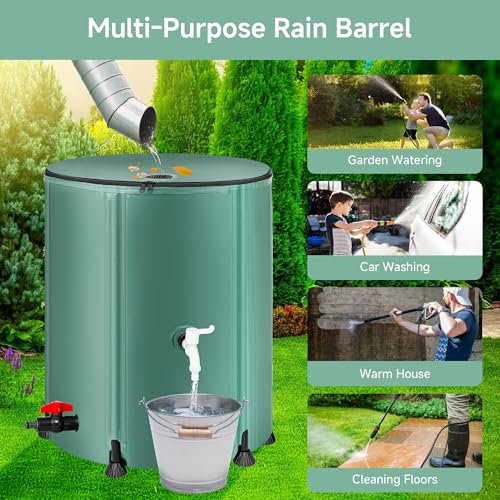 Collapsible Rain Barrel Water Storage Containers 53 Gallon - Image 7