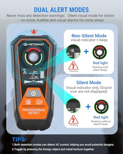 Stud Finder Wall Scanner, 6-in-1 Rechargeable Tool with LCD - Image 7