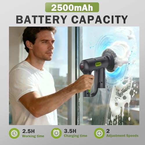 Electric Spin Scrubber Cordless, 2 Speeds Power Cleaning Brush - Image 6