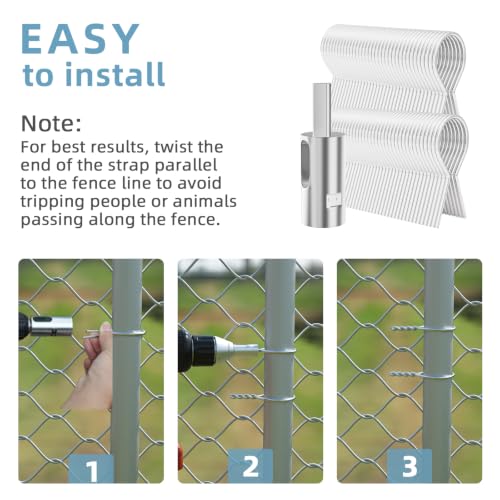 200 Pcs 1-5/8" 11-Gauge Galvanized Steel Twist Fence Ties - Image 4
