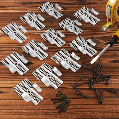 Drywall Repair Clips 12 Pcs with Screws Stainless 1/2 Inch - Image 3