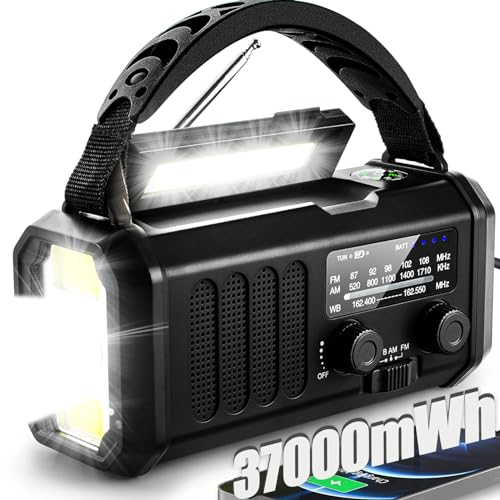 Emergency Weather Radio with NOAA Alert, Portable Solar - Image 2