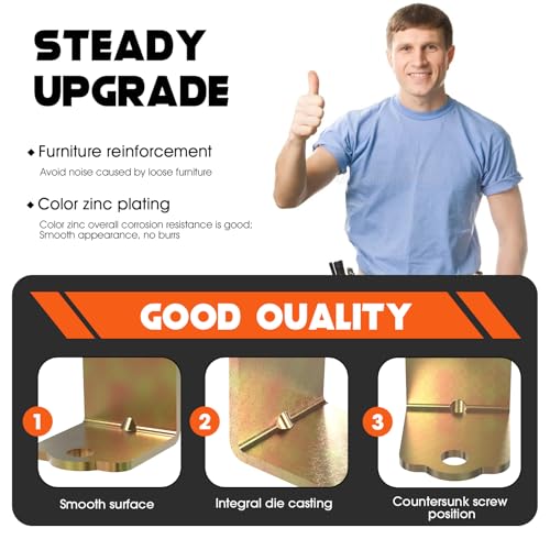 Table Leg Corner Brackets Heavy Duty L Shape Brackets 4PCS - Image 5