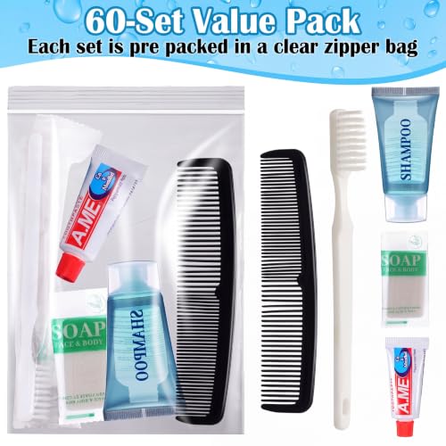 Ziliny 60 Kits Homeless Hygiene Kits Bulk, Homeless Care Package - Image 3