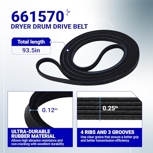 661570V 661570 & 279640 & W10837240 Dryer Drum Belt Idler - Image 3