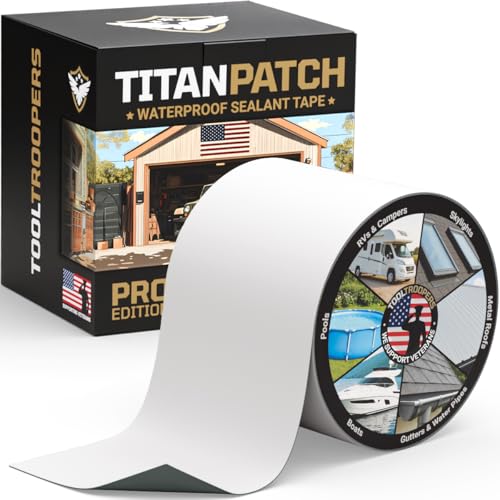 TITANPATCH PRO Waterproof Sealant Tape – White 4" x50' – - Image 2