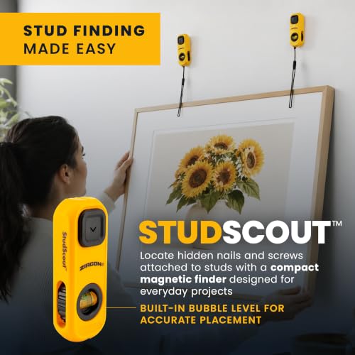 Zircon® StudScout™ Magnetic Stud Finder with Level & Marker - Image 4