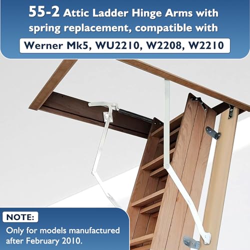 Premium 55-2 Attic Ladder Hinge Arms with Springs | - Image 6