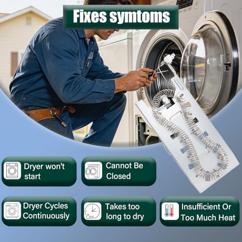 Dryer Heating Element Kit Compatible with Whirlpool & | Home Repair - Image 7