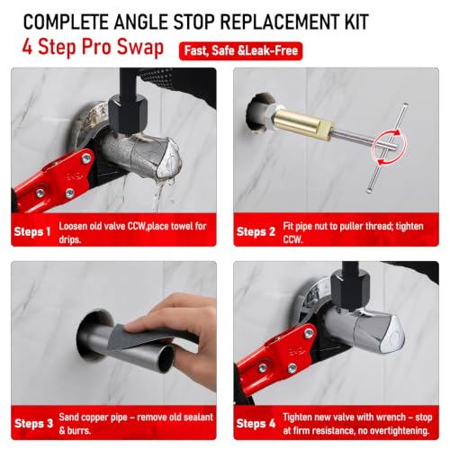Angle Stop Wrench Kit, 1/2" Compression Sleeve Puller - Image 6