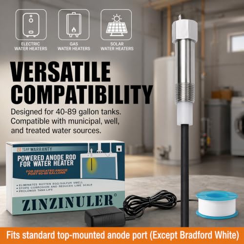 Powered Anode Rod for Water Heater–Eliminate Odor,Titanium - Image 8