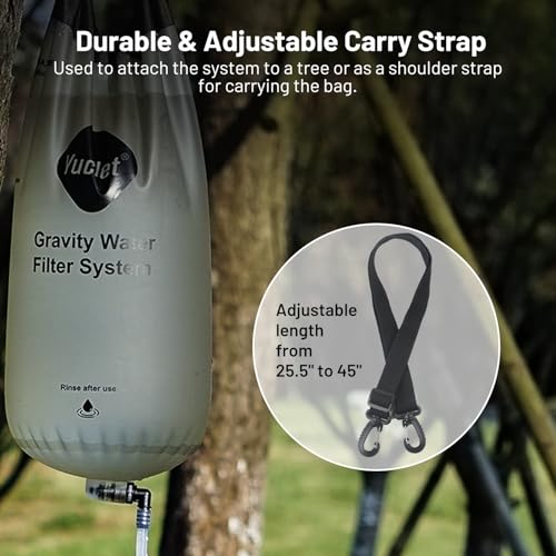 Yuclet Gravity Water Filter System w/ 2-Gal Bag & 0.1-Micron - Image 6