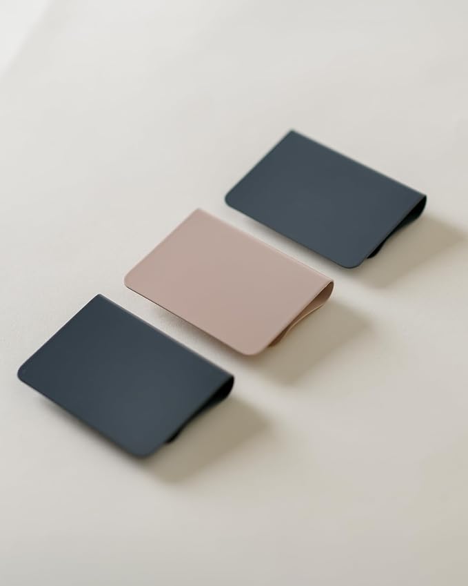 SortJoy Bin Labels Clip On Set of 3 for Pantry Organization, Storage Bin and Basket Labels - Small Chalk Labels for Baskets - Modern Grey Carbon Bin Clip Labels for Baskets and Bins