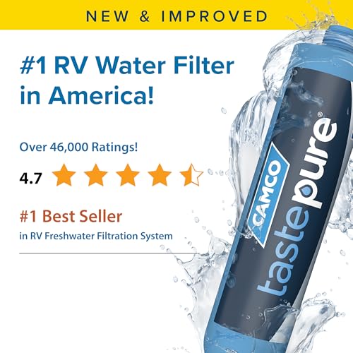 Camco Tastepure RV Water Filter - GAC & KDF Filtration - Made - Image 5