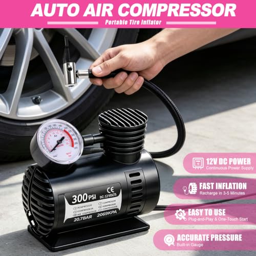 Car Emergency Kit with Portable Air Compressor, Jumper Cables - Image 3