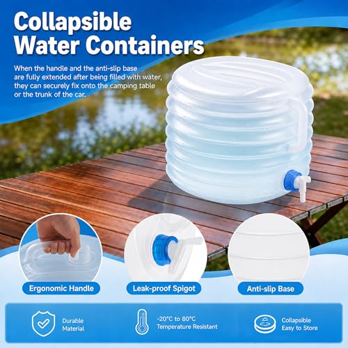 Collapsible Water Storage Bladder Tank Portable 2.64 gal - Image 5